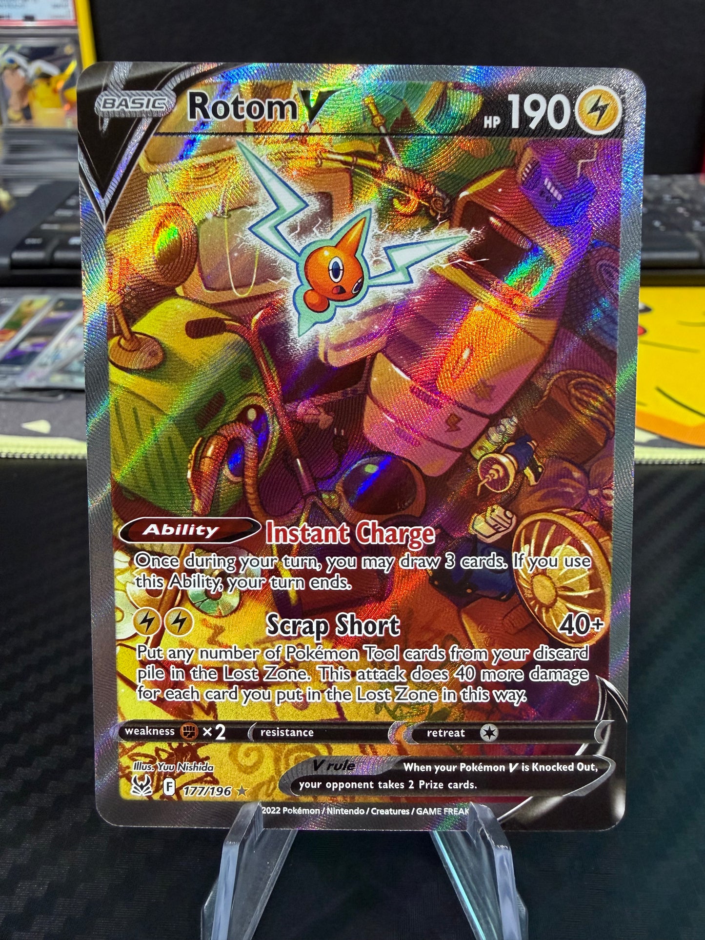 Rotom V - 177/196 - Alternate Art - Lost Origin - NM
