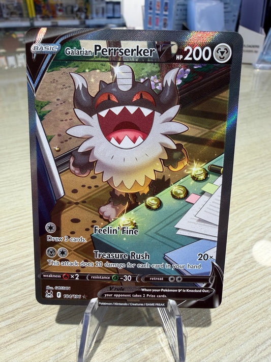 Galarian Perrserker V - 184/196 - Lost Origin