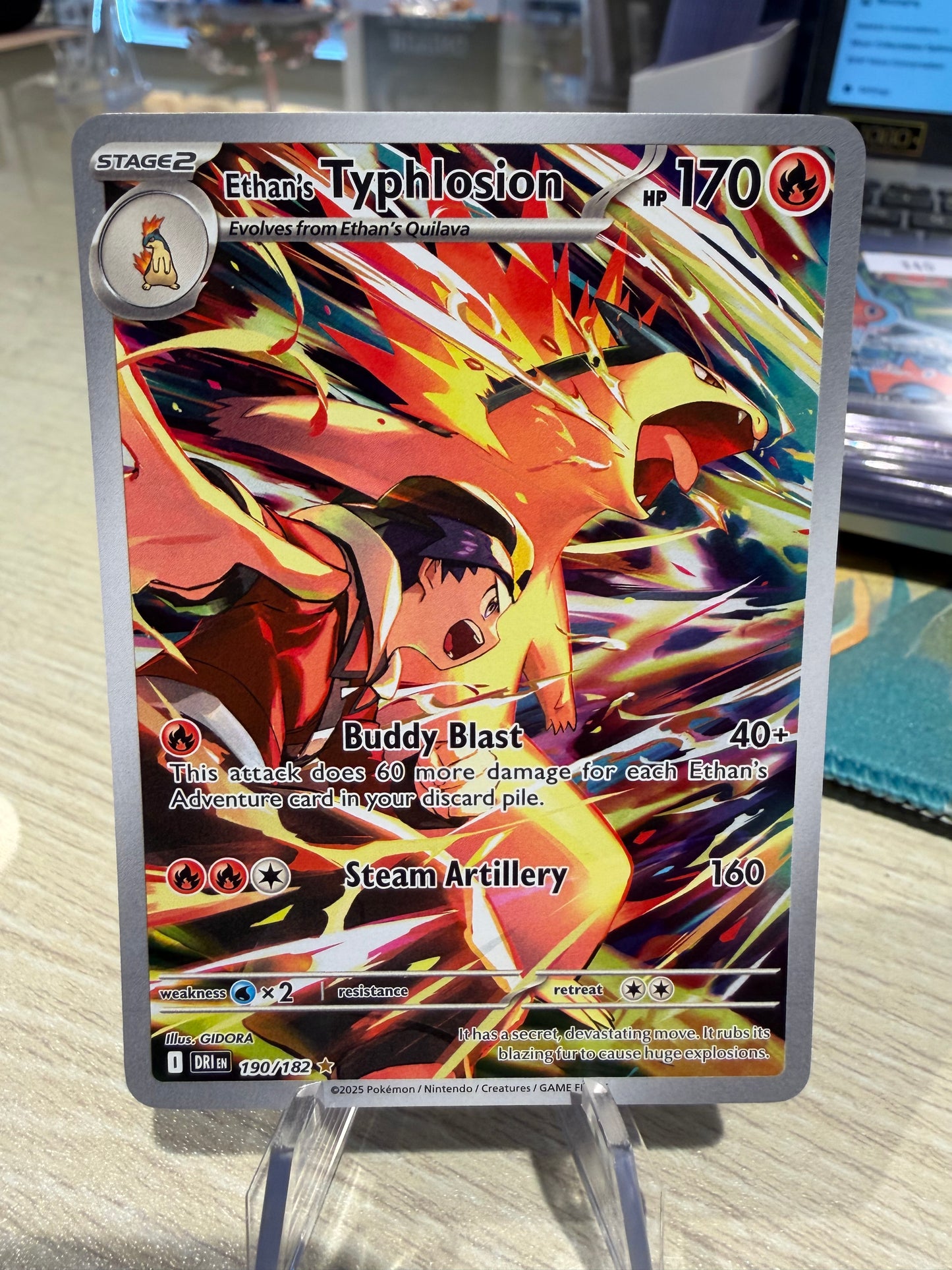 Ethan’s Typhlosion - 190/182 - Illustration Rare - Destined Rivals
