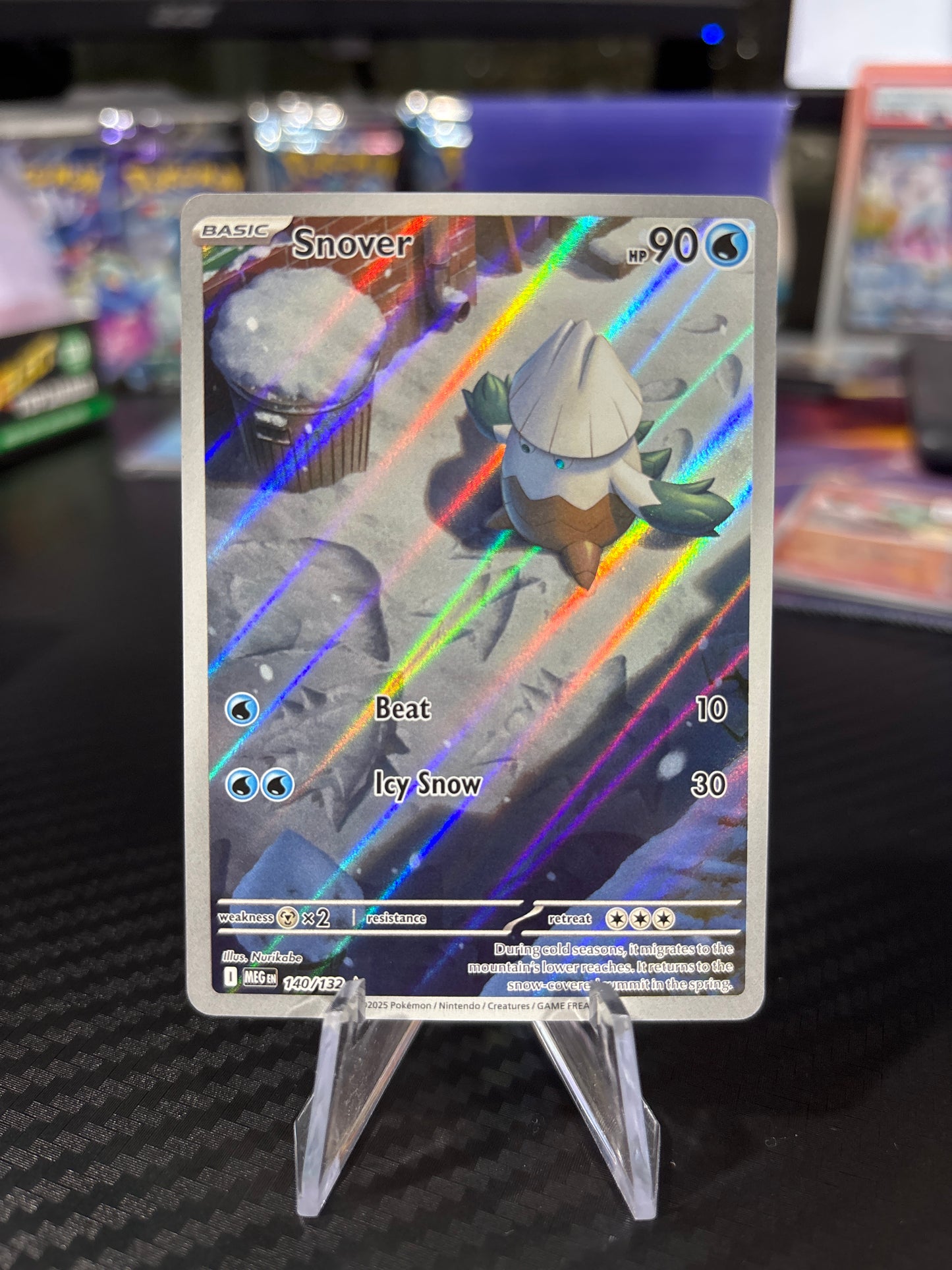 Snover - 140/132 - Illustration Rare - Mega Evolutions - NM