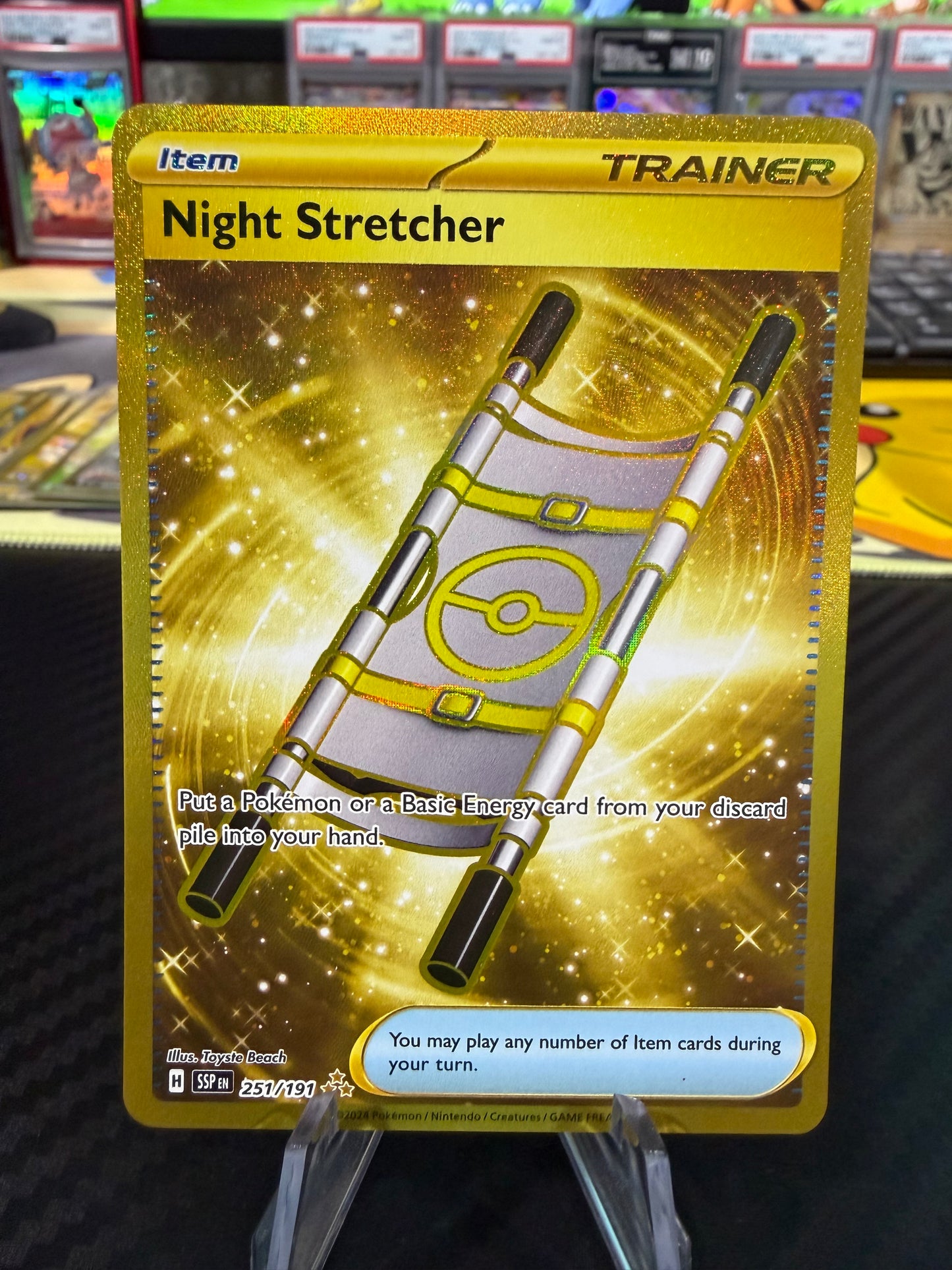 Night Stretcher - 251/191 - Hyper Rare - Surging Sparks - NM