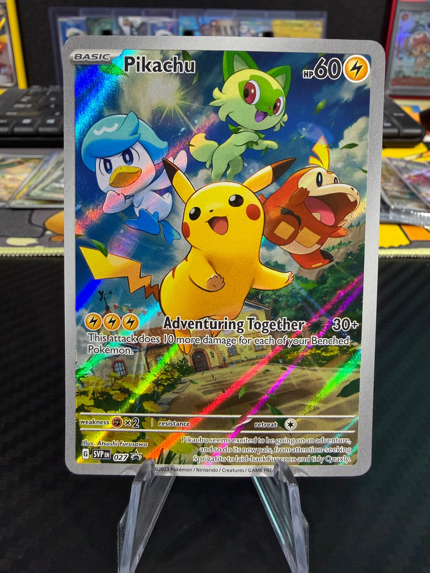Pikachu - Black Star Promo - 027 - Paldea Evolved ETB