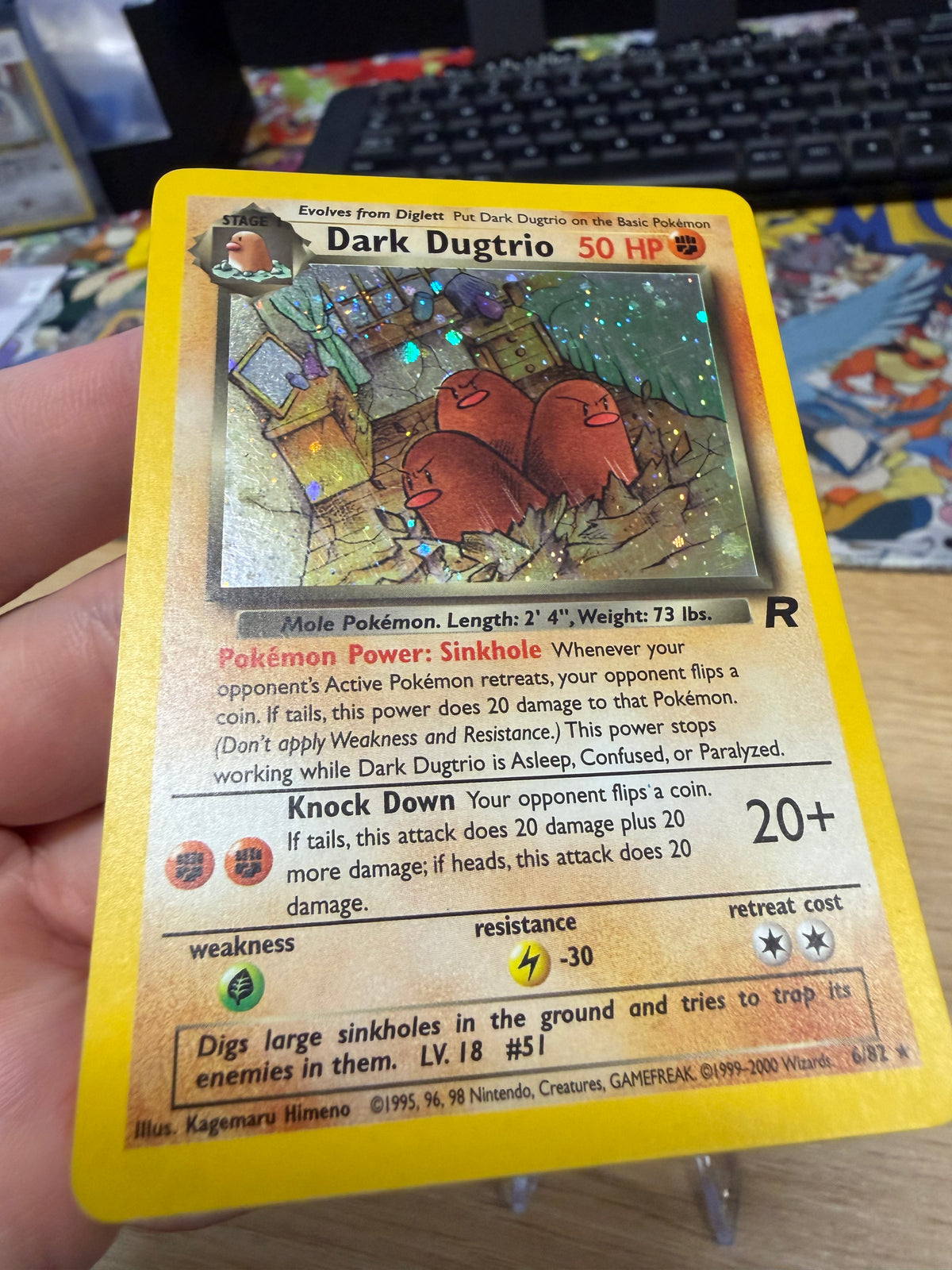 Dark Digtrio Holo - 6/82 - Rocket