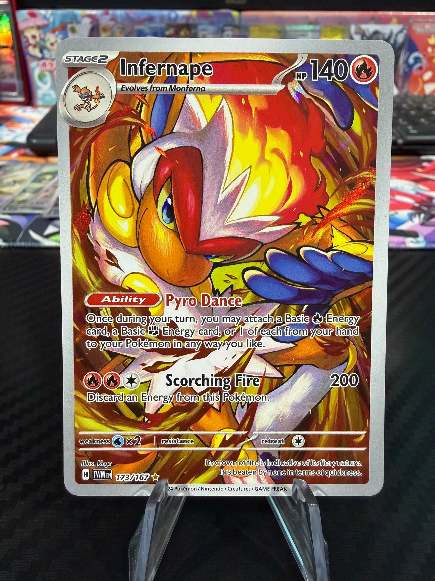 Infernape - 173/167 - Illustration Rare - Twilight Masquerade - NM