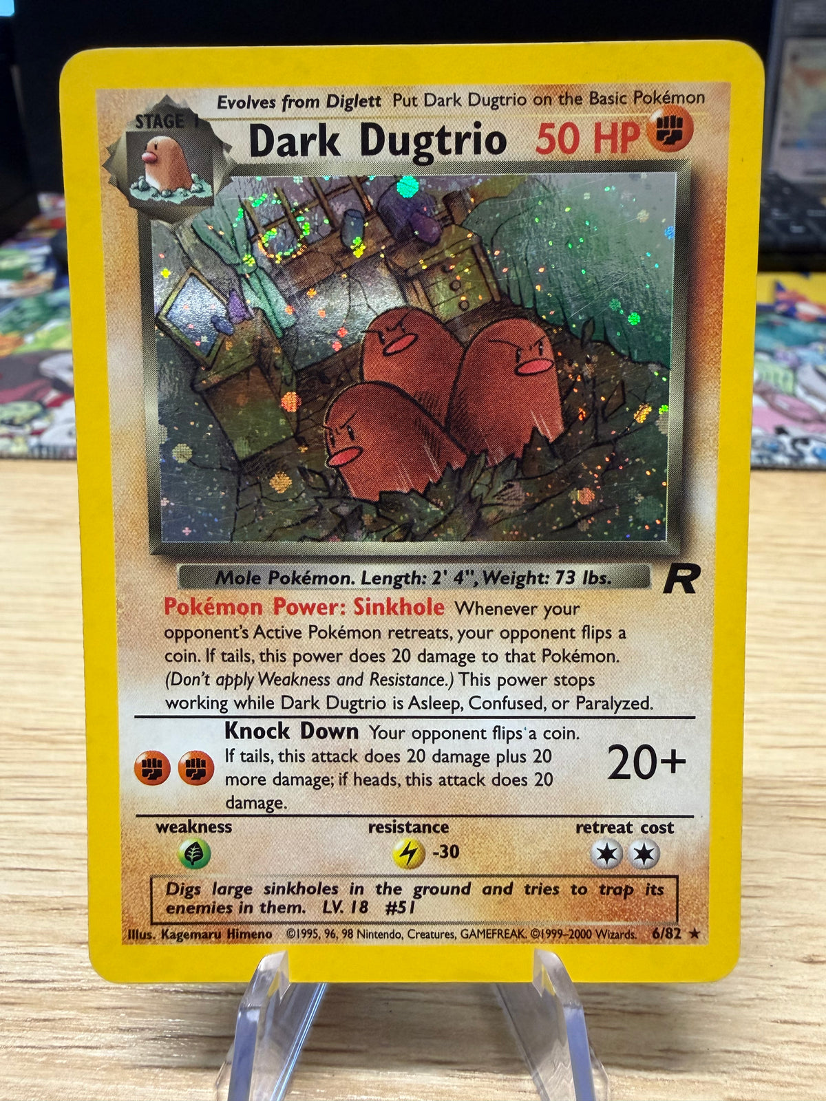 Dark Digtrio Holo - 6/82 - Rocket