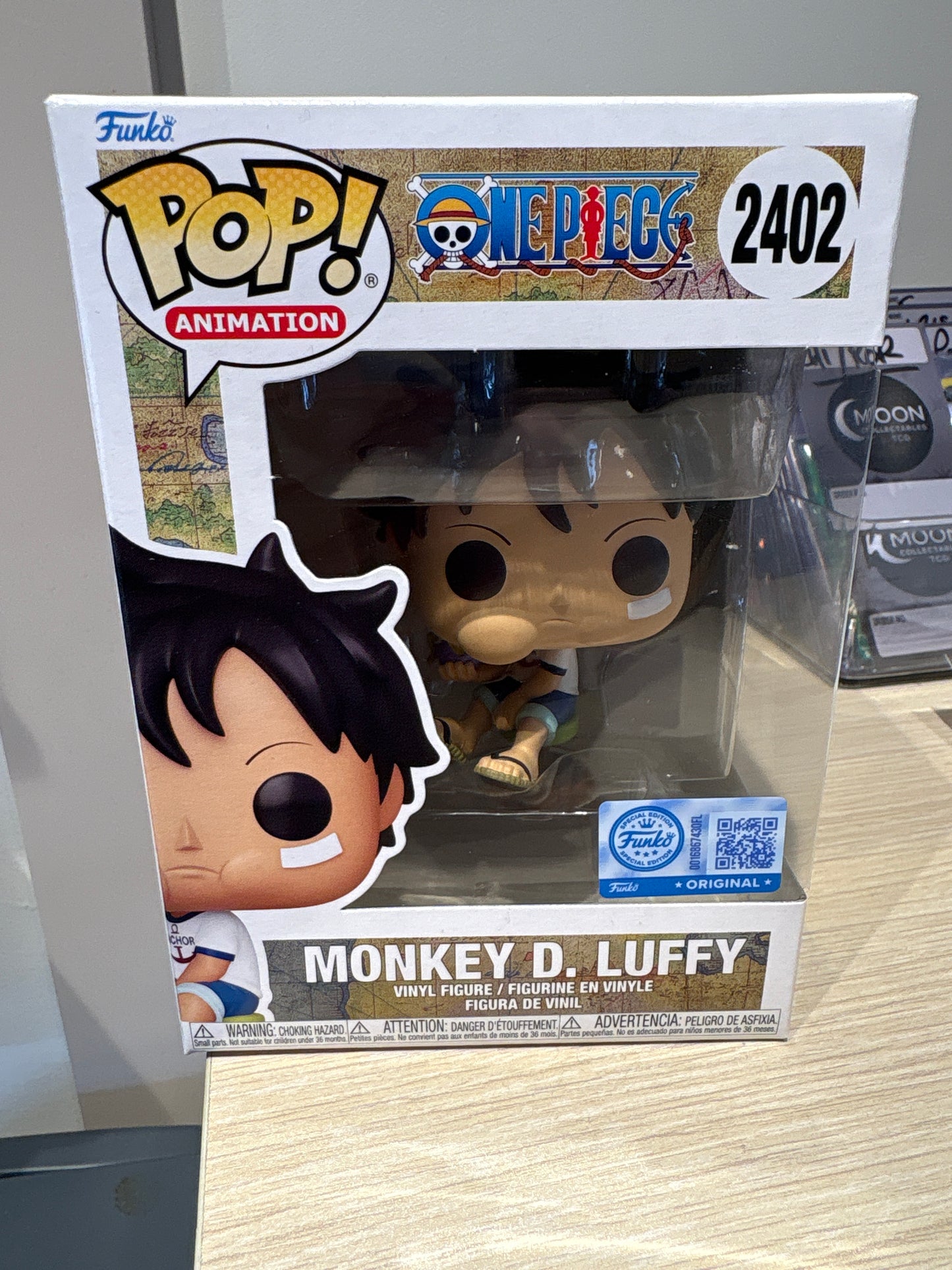 Monkey D. Luffy With Devil Fruit Pop Vinyl