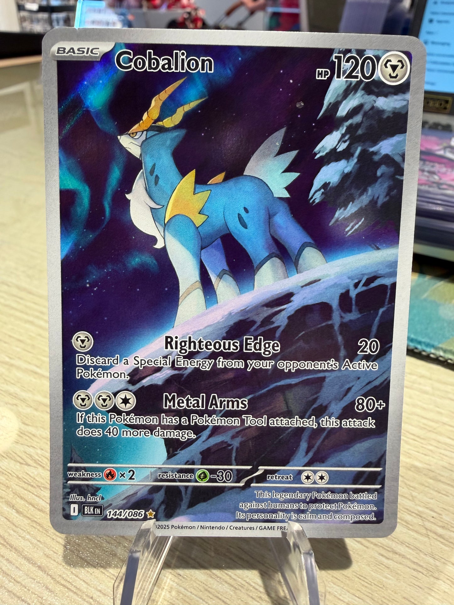 Cobalion - 144/086 - Illustration Rare - Black Bolt