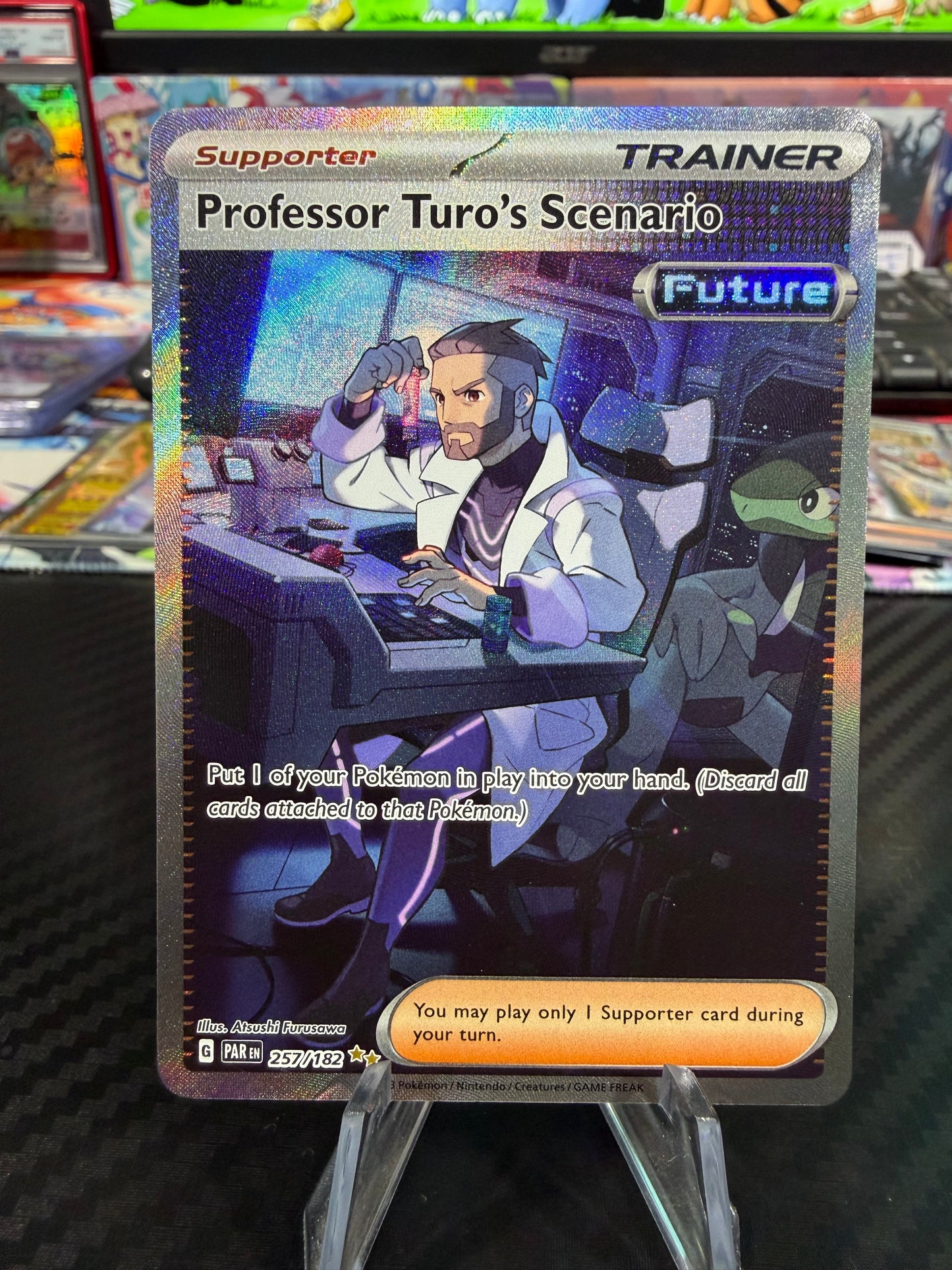 Professor Turo’s Scenario - 257/182 - Special Illustration Rare - Paradox Rift - NM