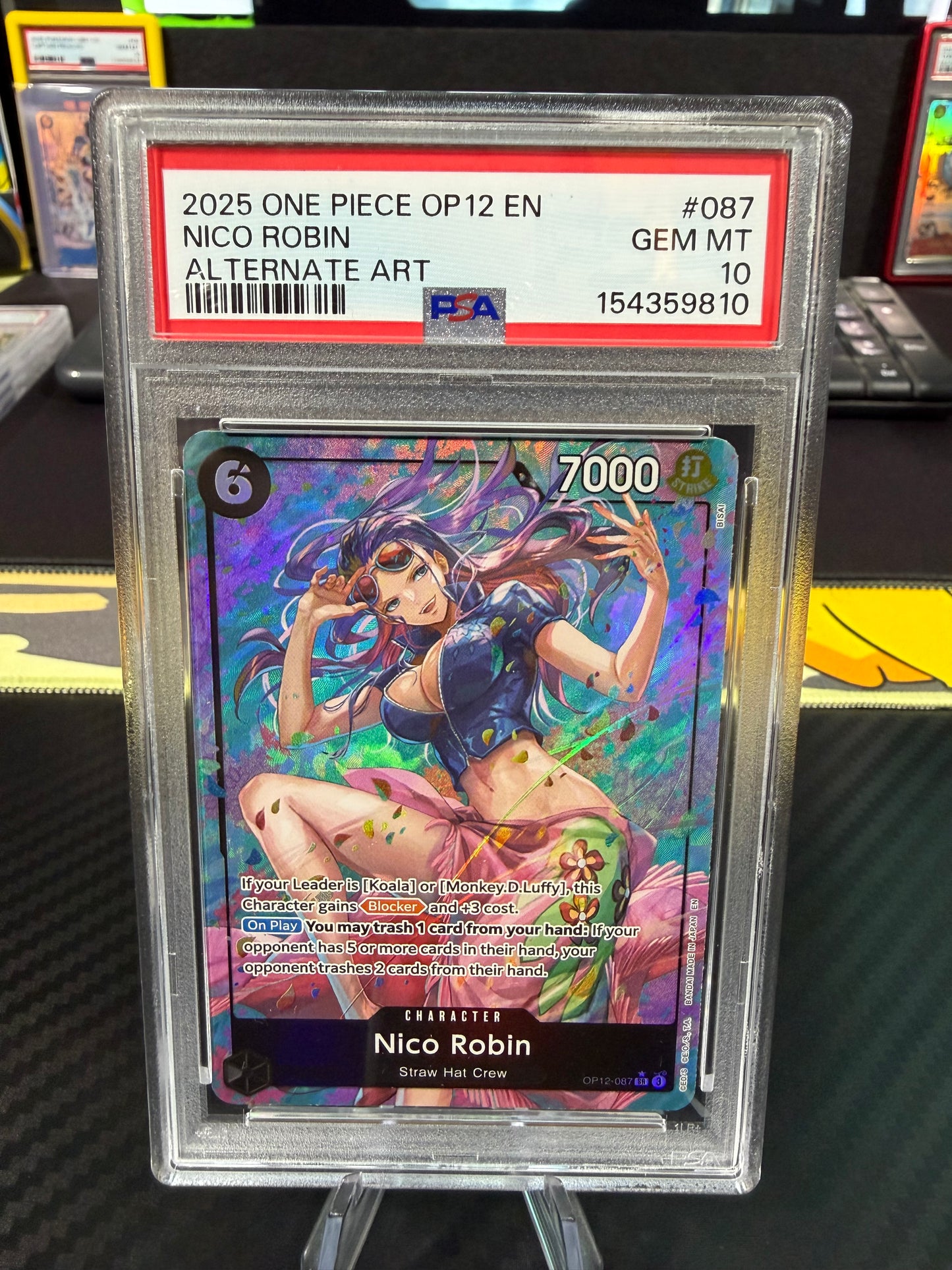 PSA 10 - Nico Robin - OP12-087 - Alt Art - One Piece OP12 English
