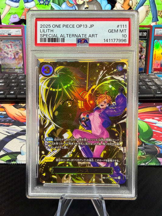 PSA 10 - Lilith - SP - OP07-111 - Japanese Carrying On His Will