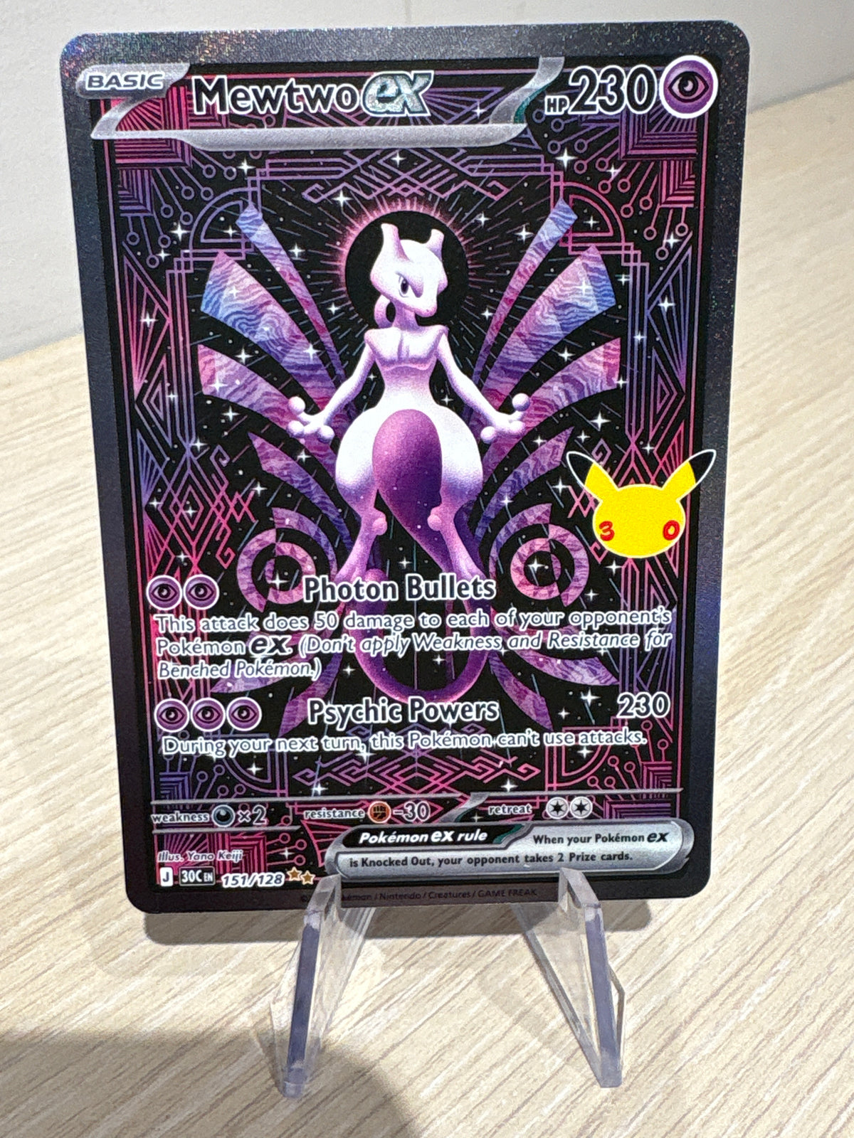 Mewtwo Ex - 151/128 - 30th Anniversary English