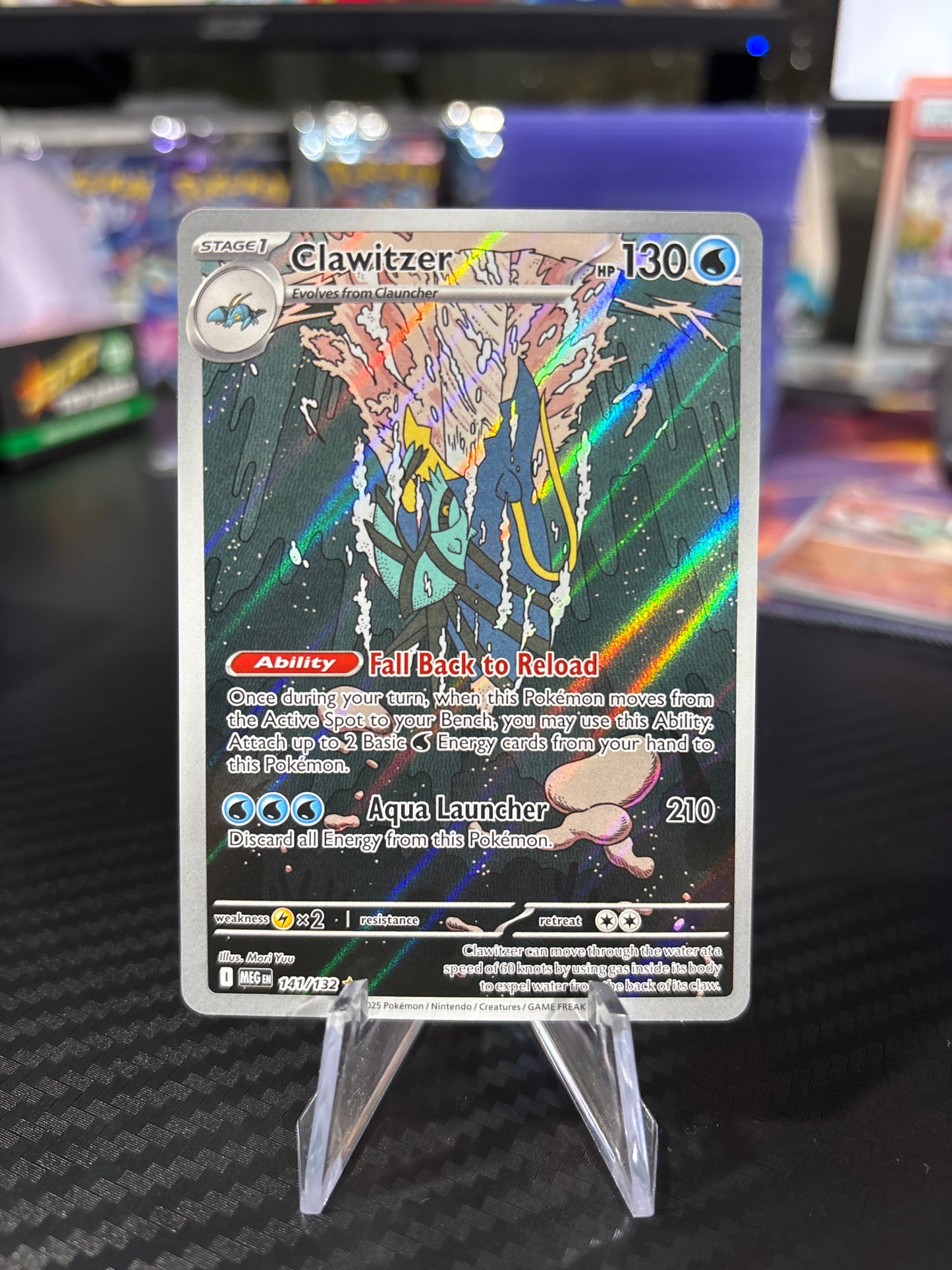 Clawitzer - 141/132 - Illustration Rare - Mega Evolutions - NM
