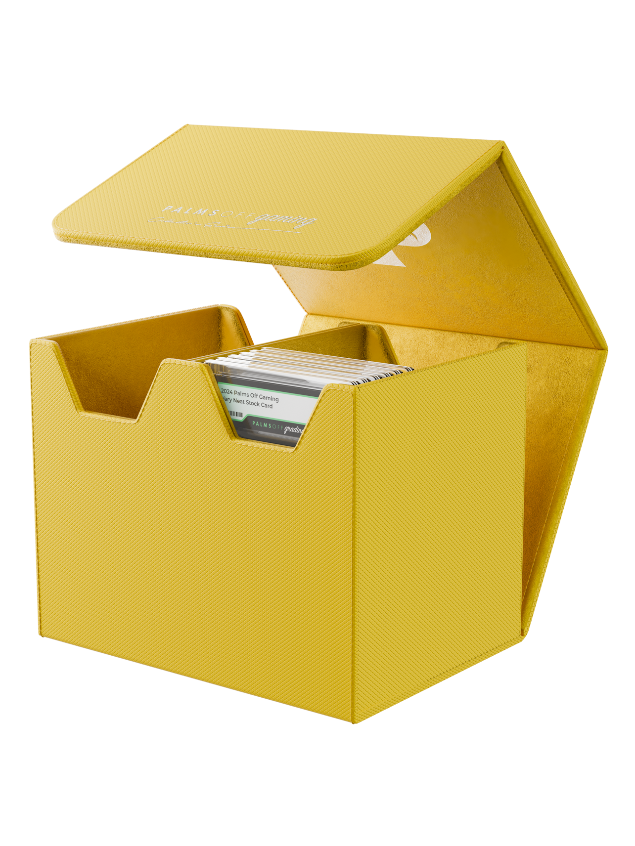 Palms Off Gaming Collector's Series Graded Card Storage Case – Medium (40 Graded Cards) - YELLOW