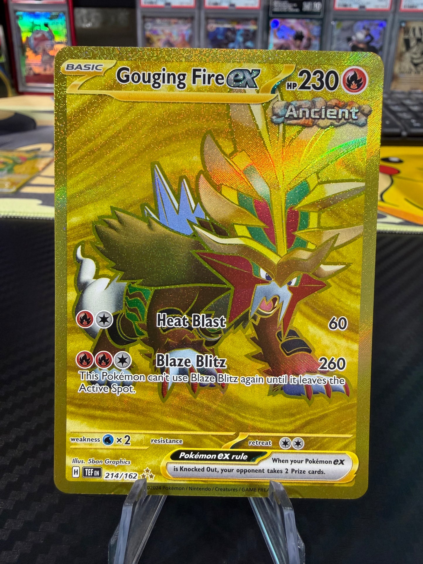 Gouging Fire Ex - 214/162 - Hyper Rare - Temporal Forces - NM