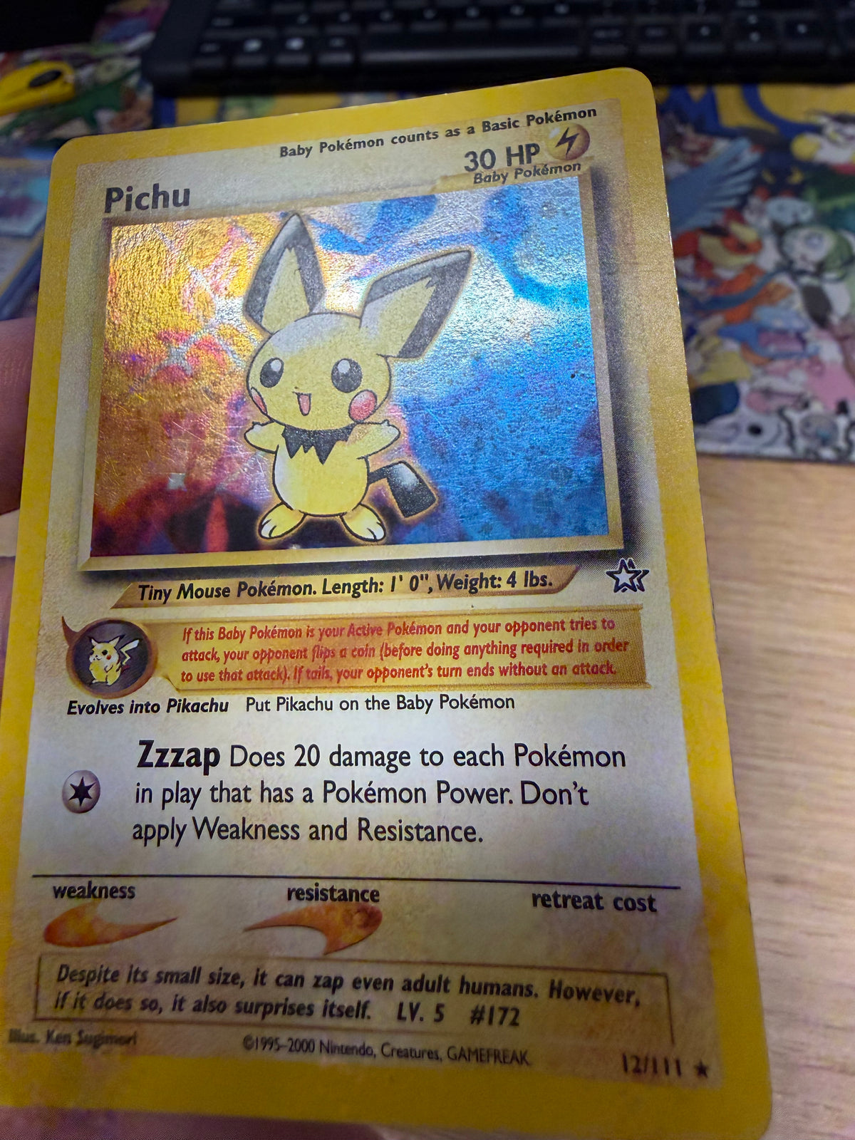 Pichu Holo - 12/111 - Neo Genesis