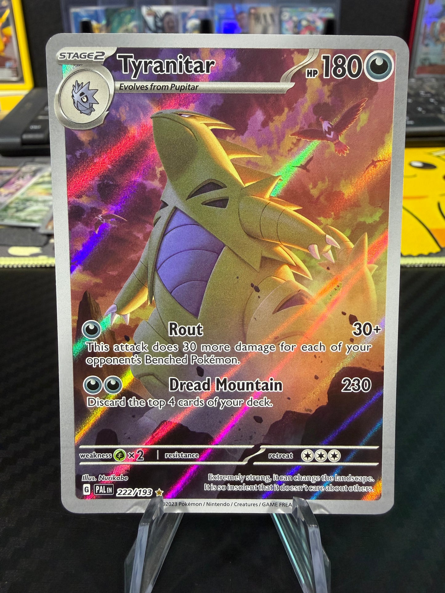 Tyranitar - 222/193 - Illustration Rare - Paldea Evolved