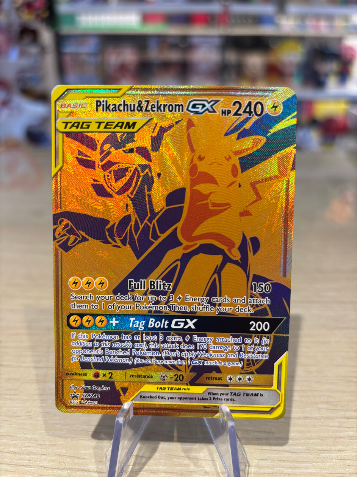 Pikachu & Zekrom GX - SM248 - Sun & Moon Black Star Promo