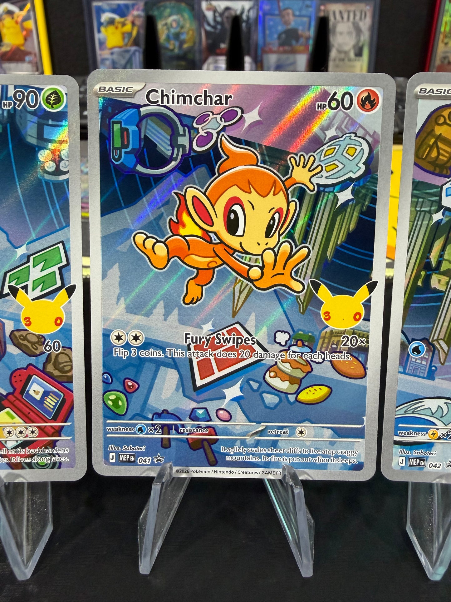 Turtwig, Chimchar, Piplup MEP - 040, 041 & 042 - First Partner Illustration Promos