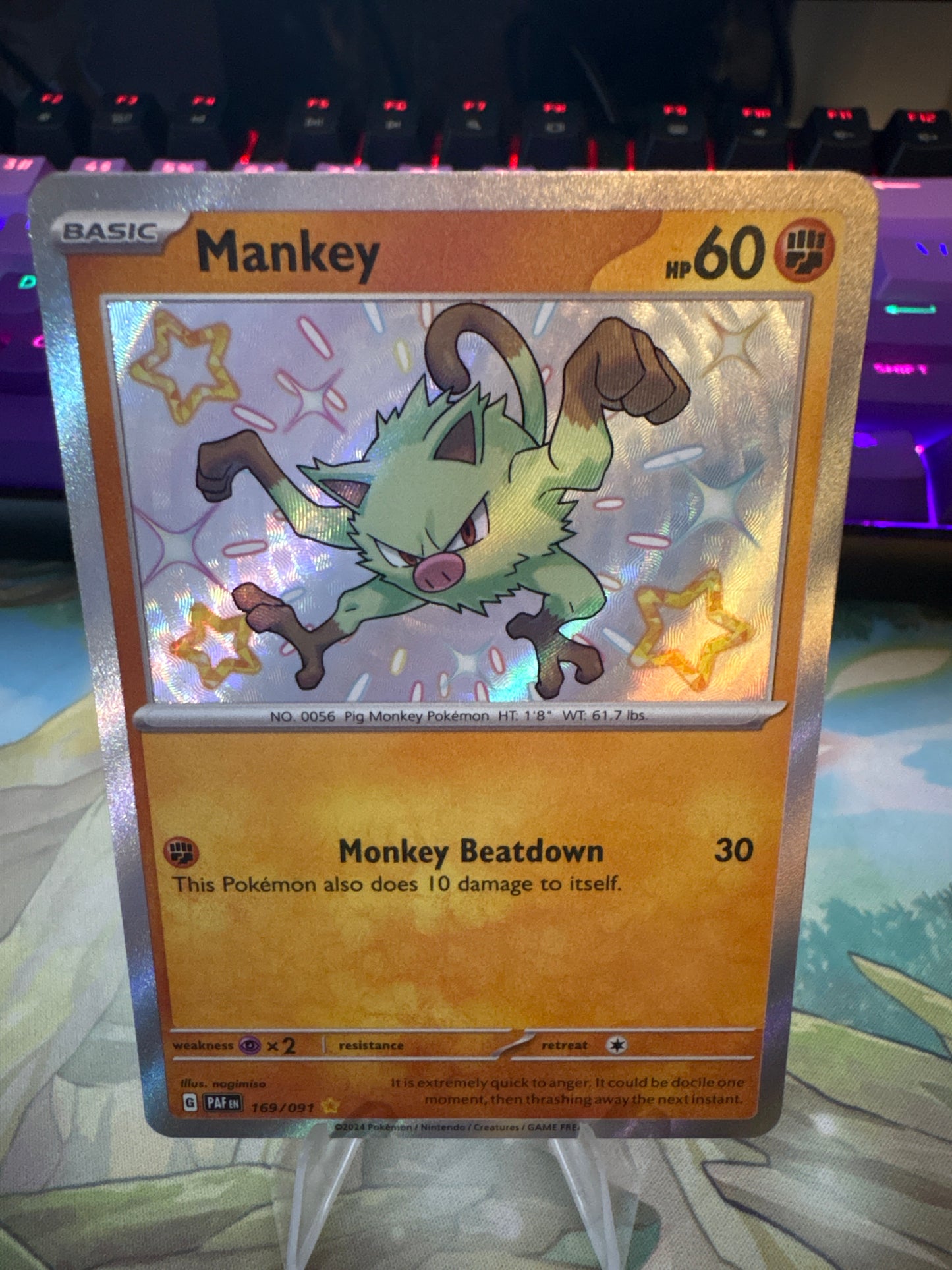 Mankey #169 Paldean Fates