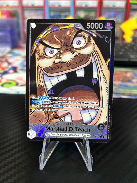 Marshall D Teach - Alt Art Leader - OP09-081 - NM