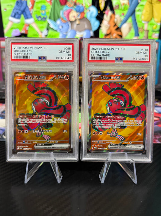PSA 10 Sequential - Oricorio EX - English & Japanese - #110 & #095