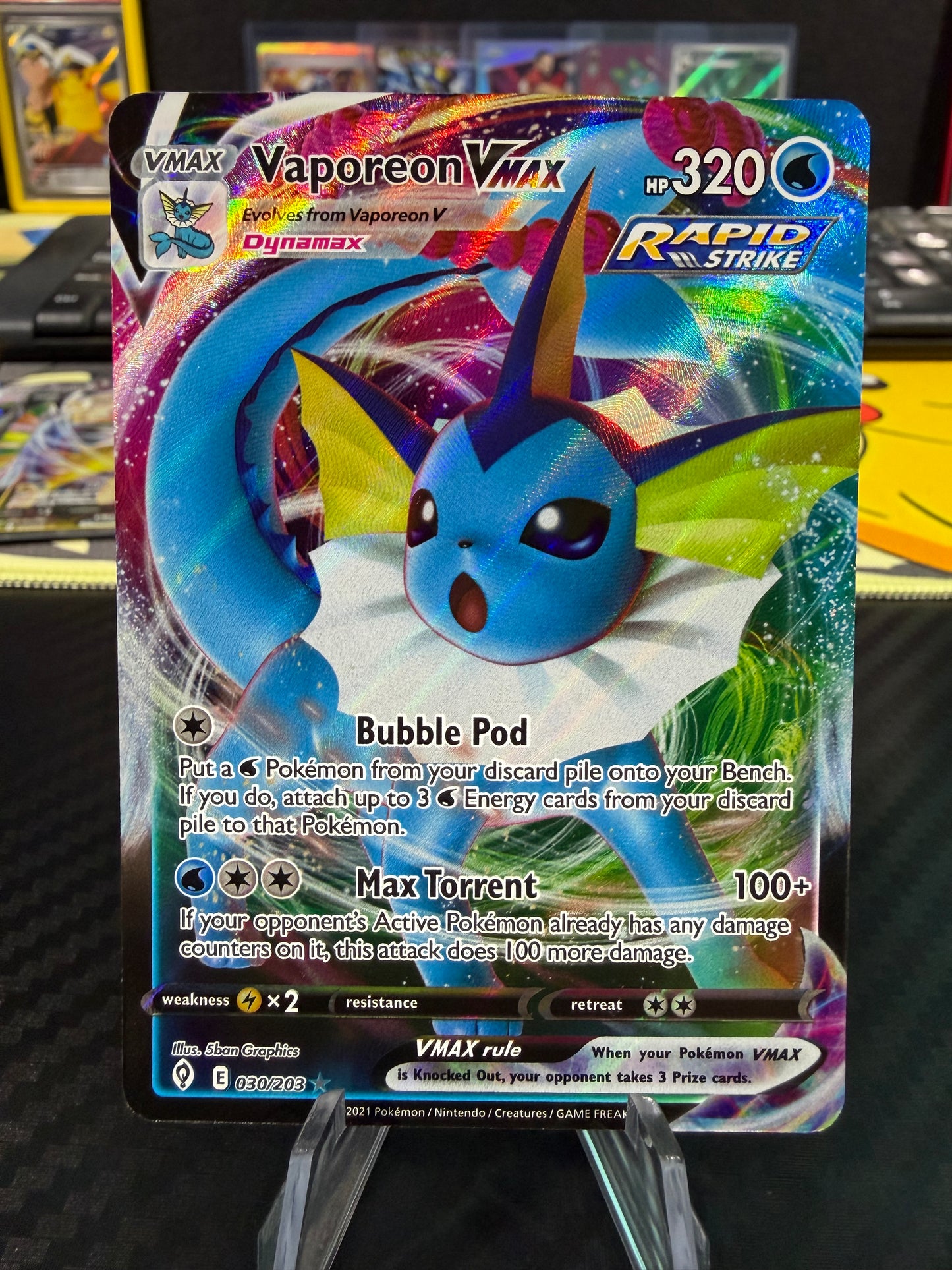 Vaporeon Vmax - 030/203 - Evolving Skies