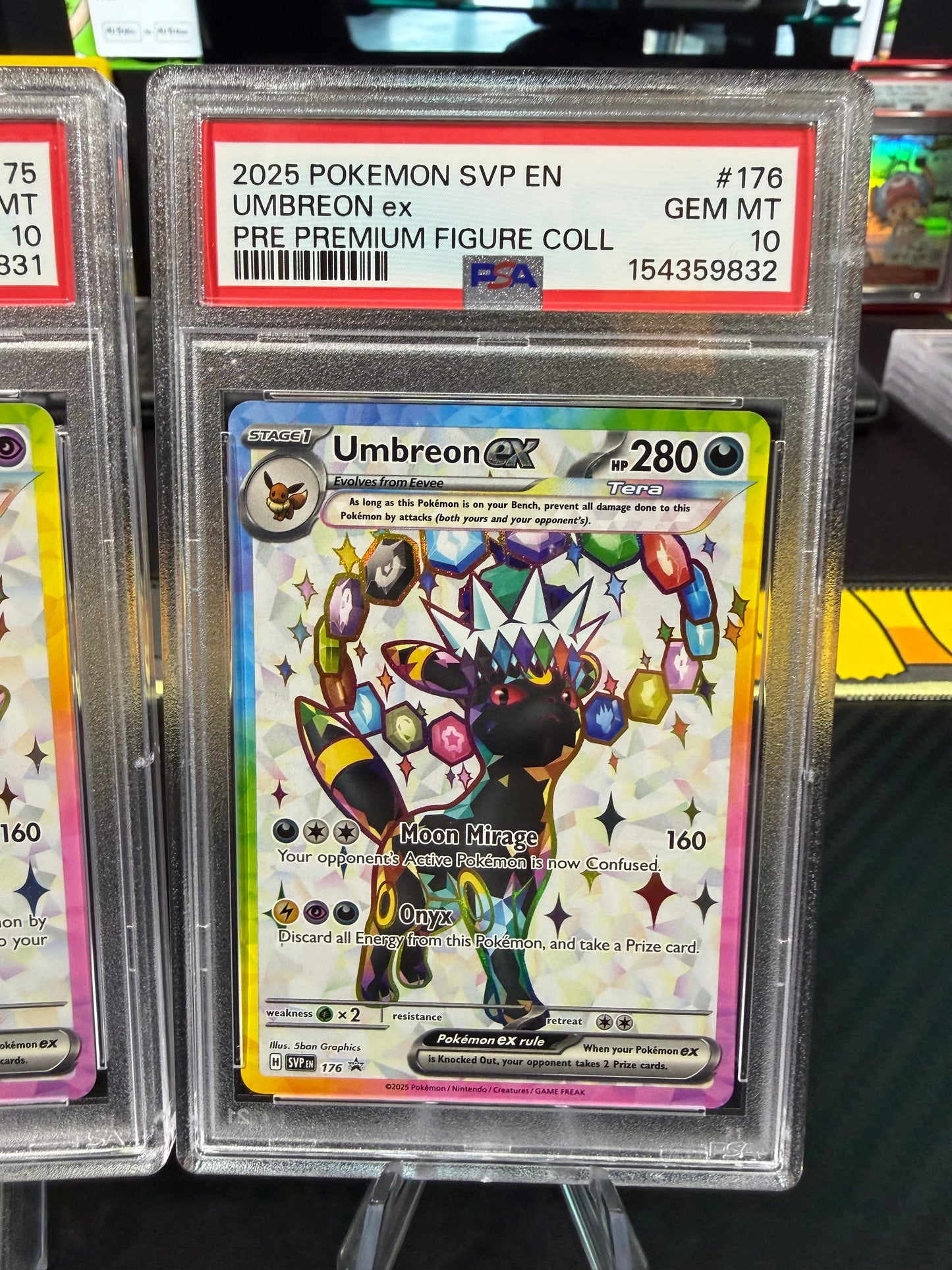 PSA 10 Sequential - Umbreon Ex & Espeon Ex - 175 & 176 Promos - PRE Premium Figure