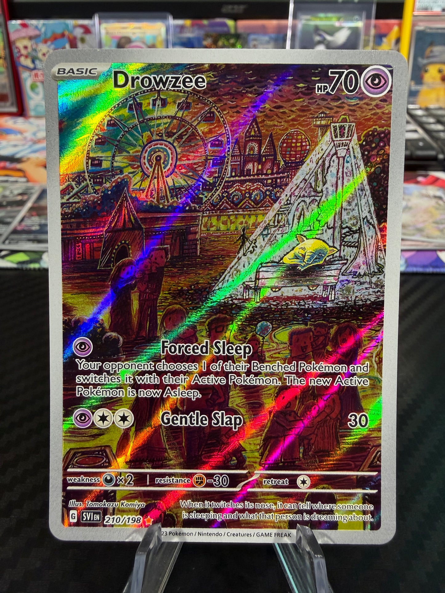 Drowzee - 210/198 - Illustration Rare - Scarlet & Violet - NM