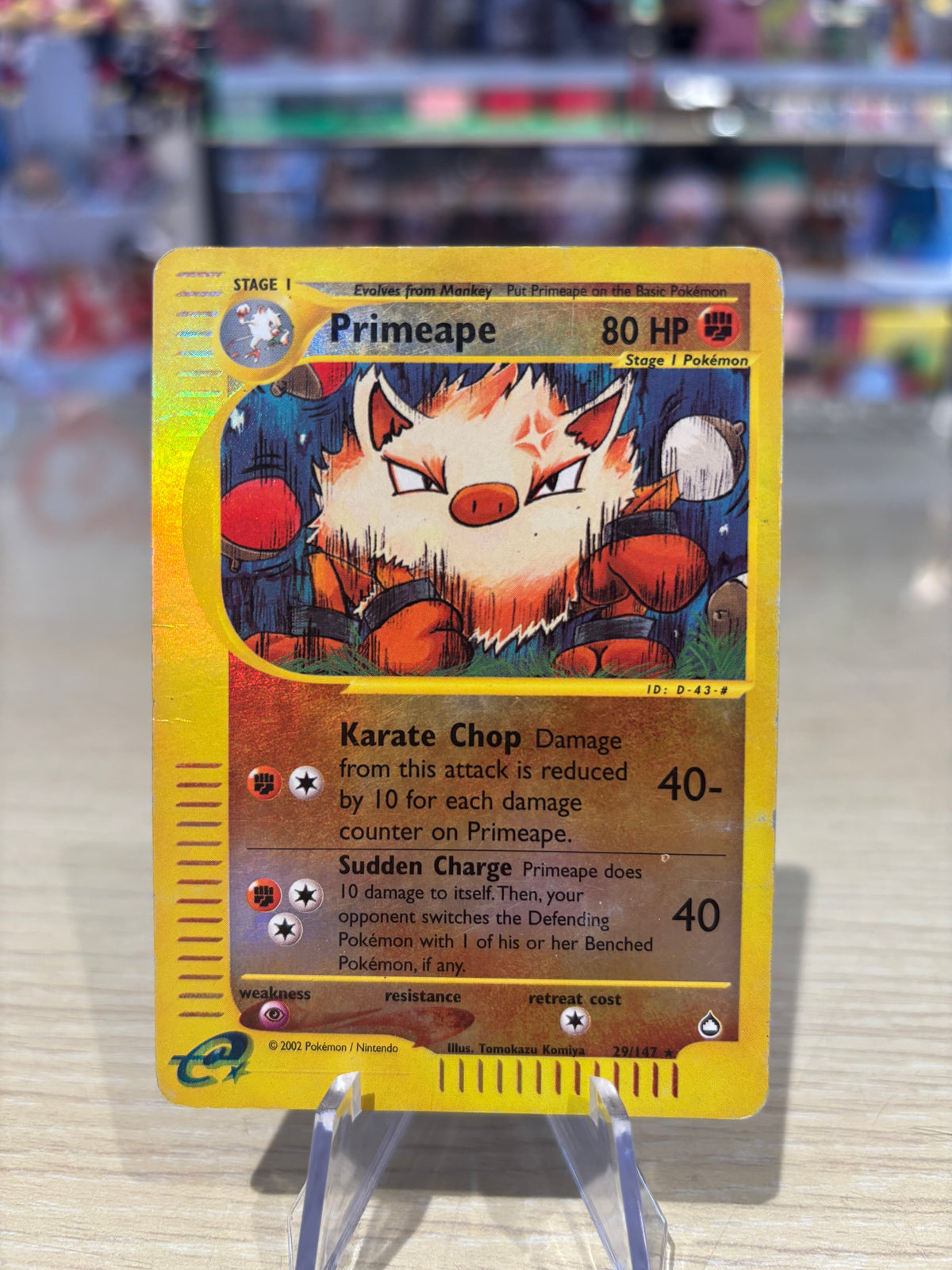 Primeape - 29/142 - Aquapolis