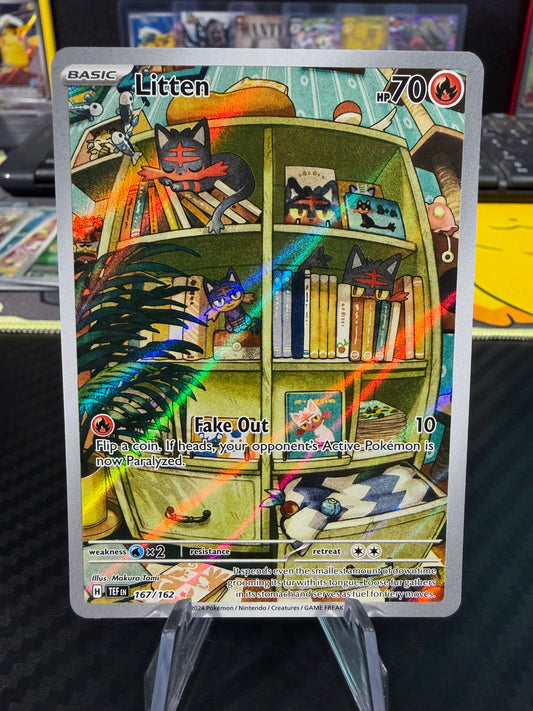 Litten - 167/162 - Illustration Rare - Temporal Forces