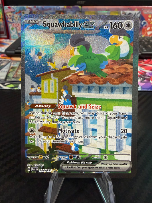 Squawkabilly Ex - 264/193 - Special Illustration Rare - Paldea Evolved - NM