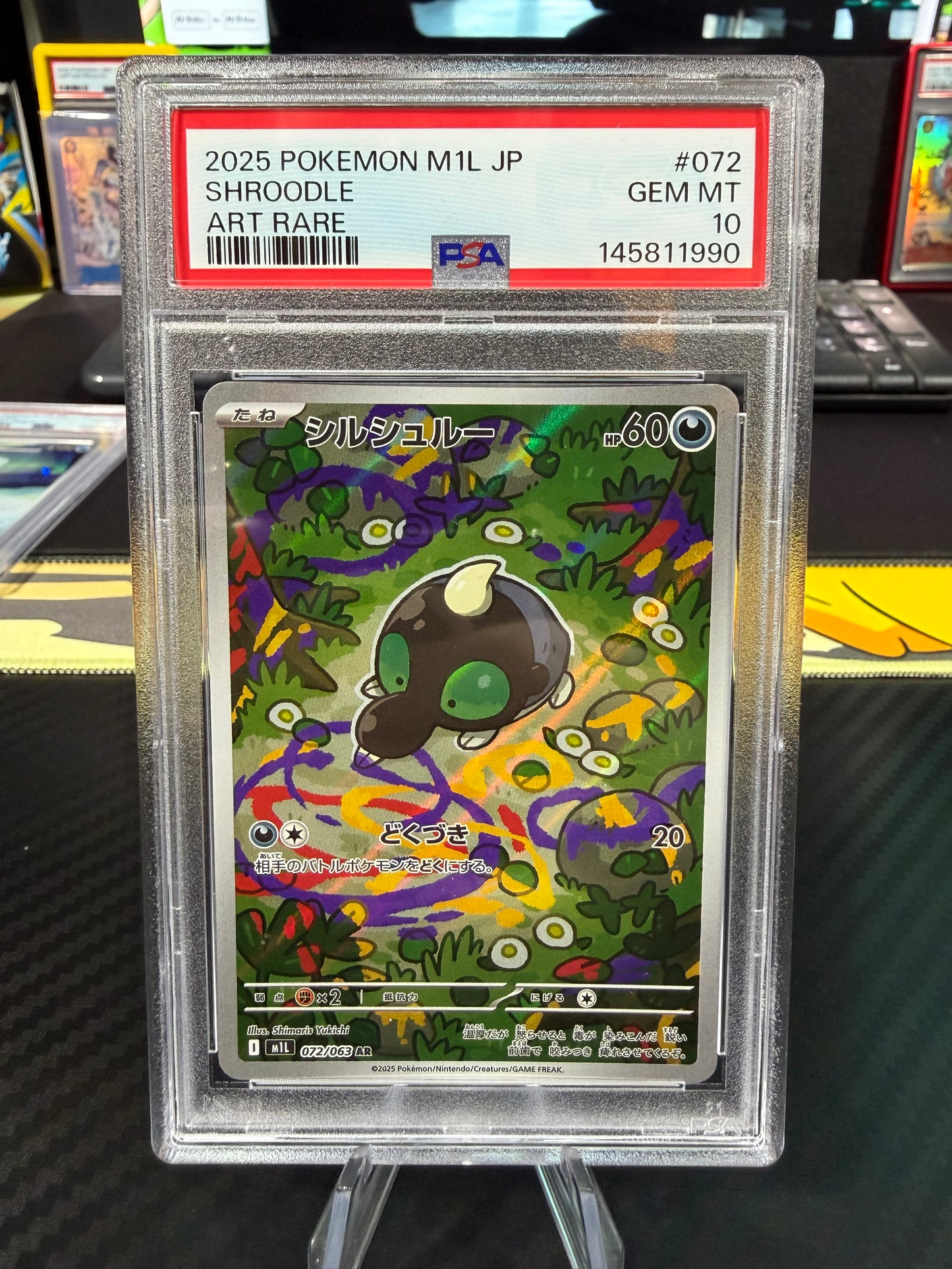 PSA 10 - Shroodle - Art Rare - 072/063 - Japanese Mega Brave