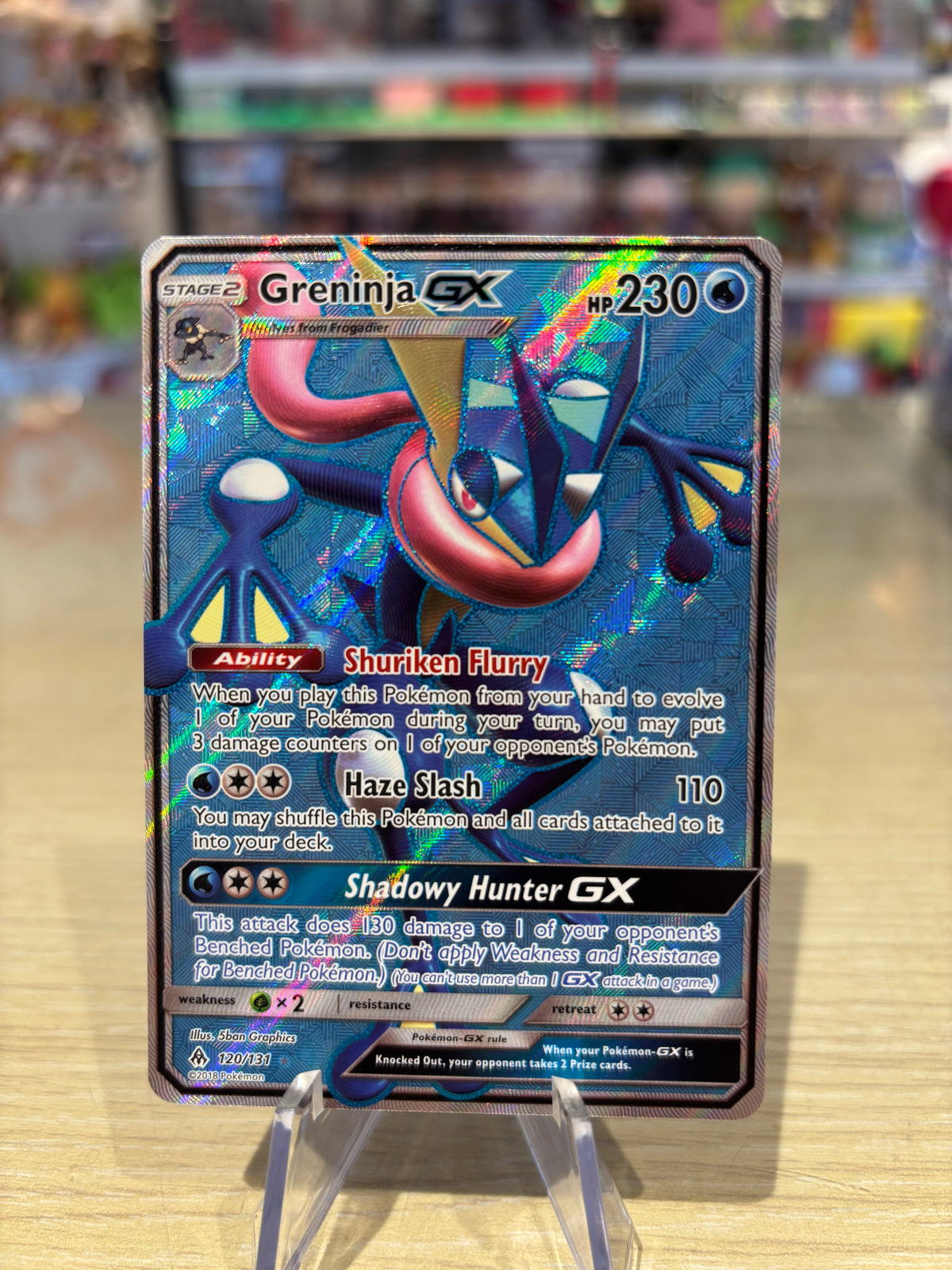 Greninja GX - 120/131 - Sun & Moon Forbidden Light