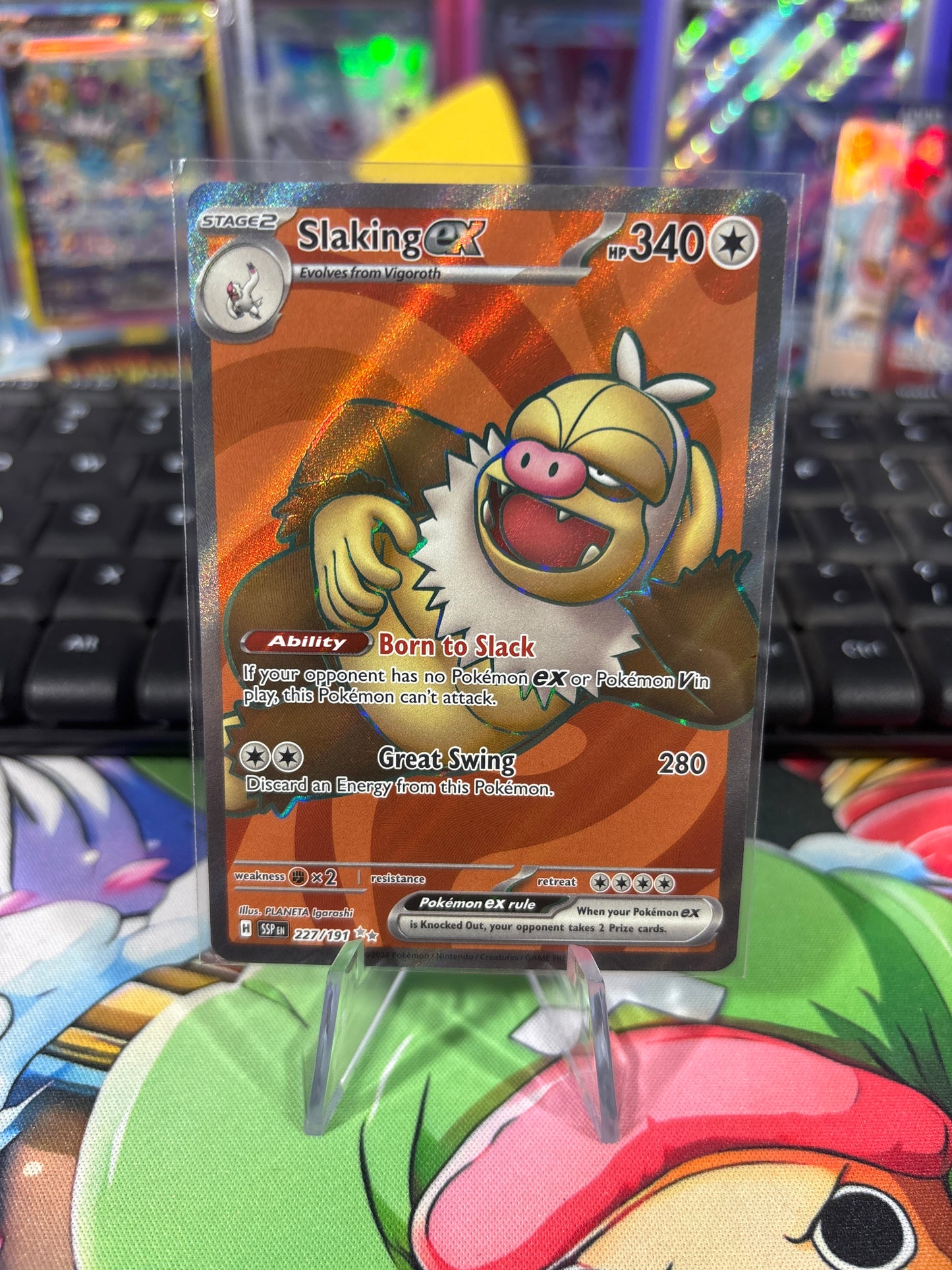 Slaking EX - 227/191 - Full Art - Surging Sparks - NM