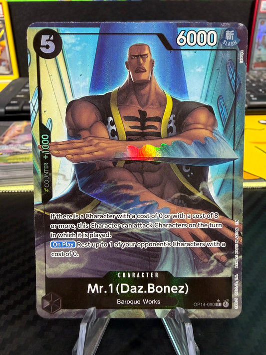 Mr. 1 (Daz Bonez) - Alt Art - OP14-090 - The Asure Sea’s Seven