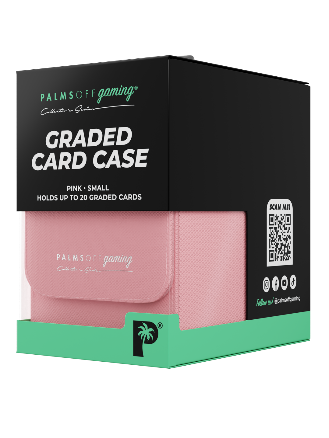 Palms Off Gaming Collector's Series Graded Card Storage Case – Small (20 Graded Cards) - PINK