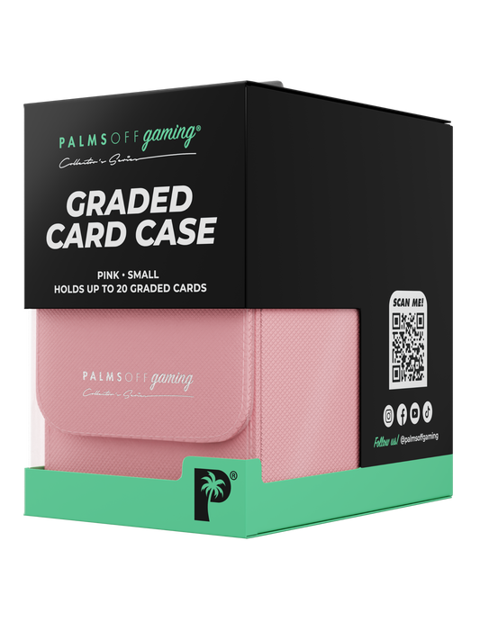 Palms Off Gaming Collector's Series Graded Card Storage Case – Small (20 Graded Cards) - PINK