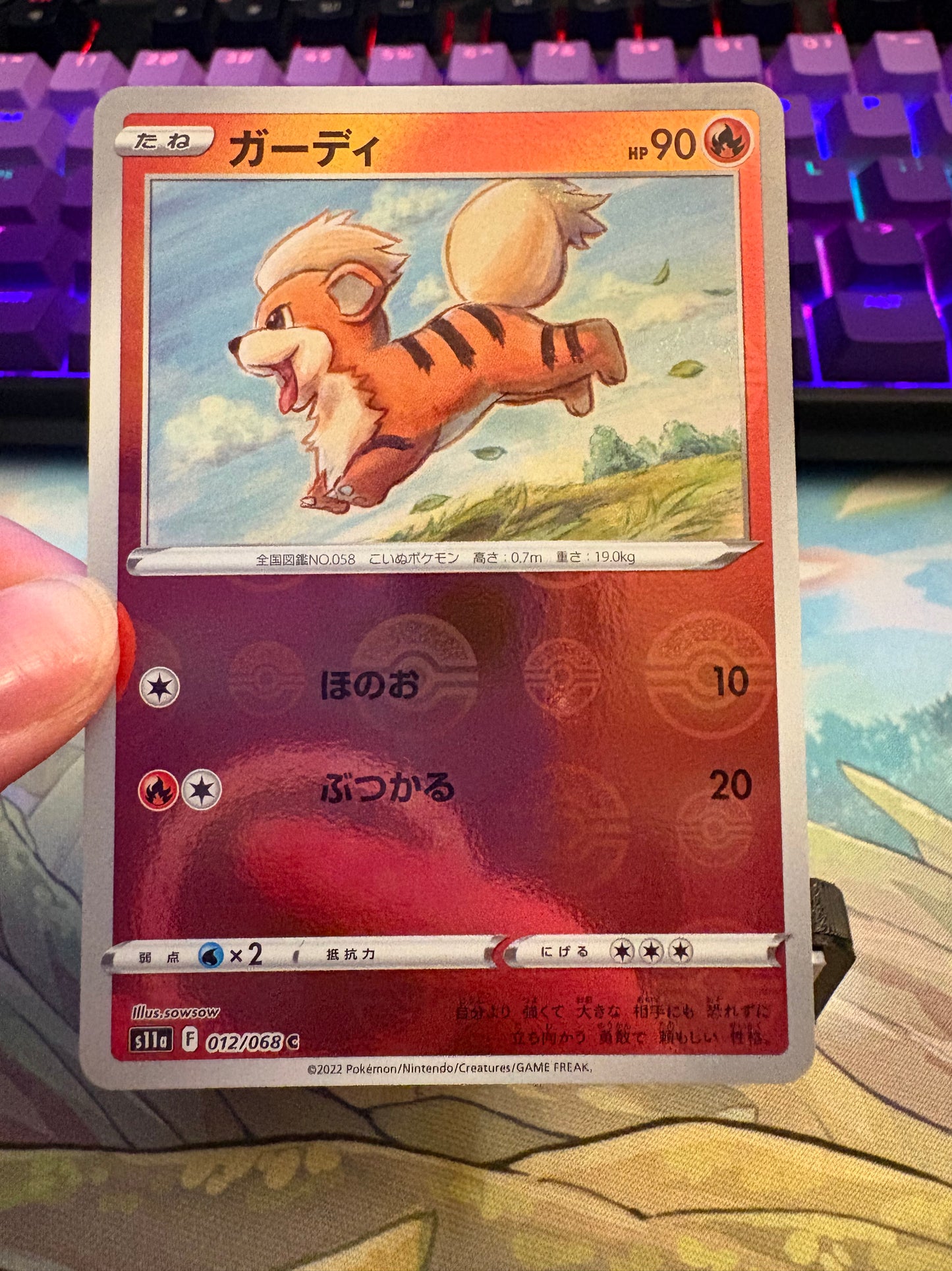 Growlith Pokeball Reverse #12 Incandescent Arcana