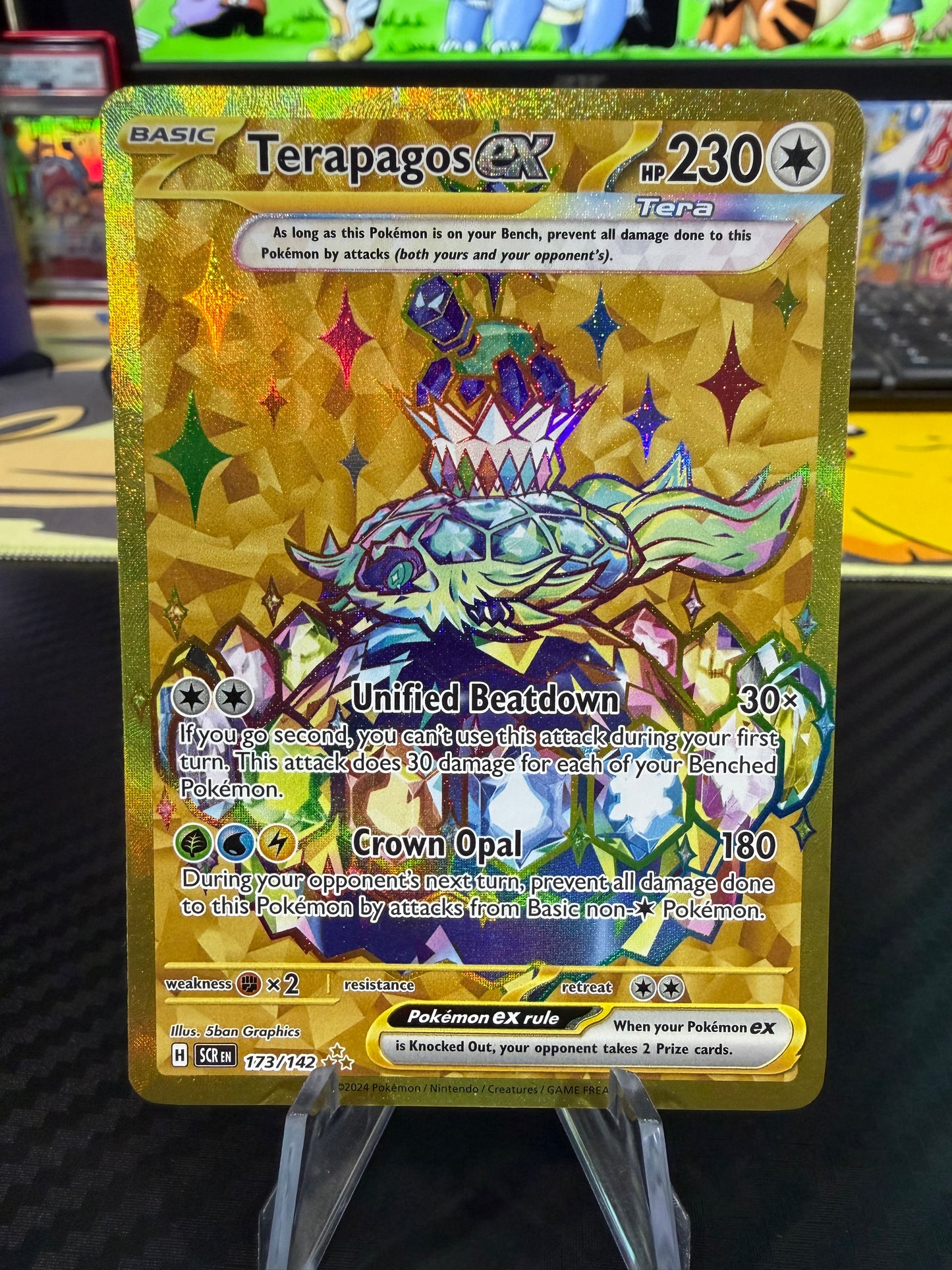 Terapagos Ex - 173/142 - Hyper Rare - Stellar Crown - NM