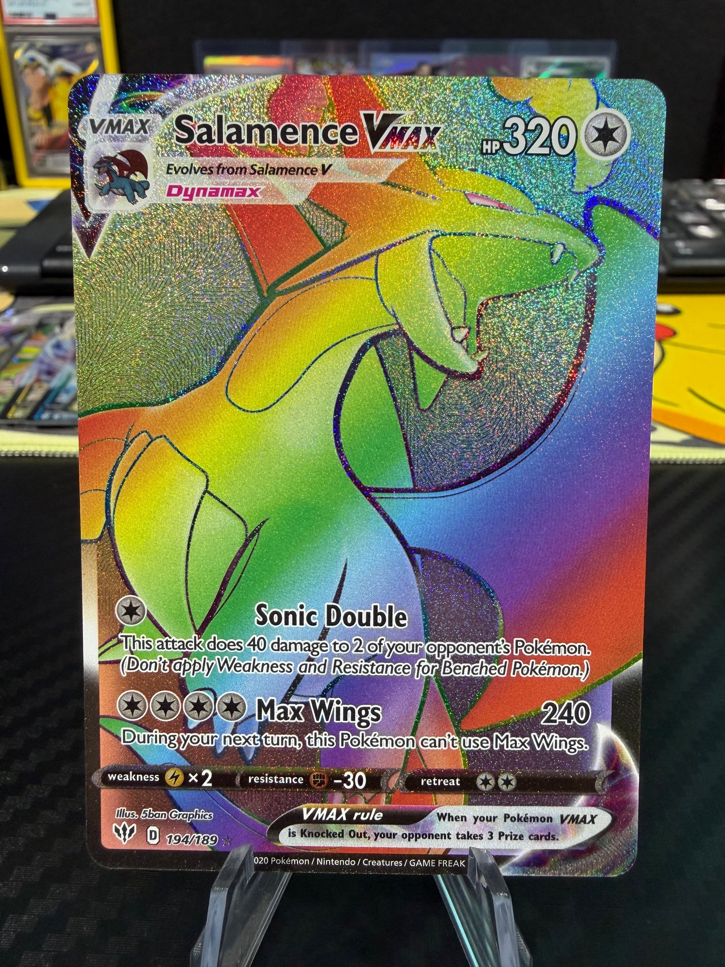 Salamence Vmax - 194/189 - Rainbow - Darkness Ablaze