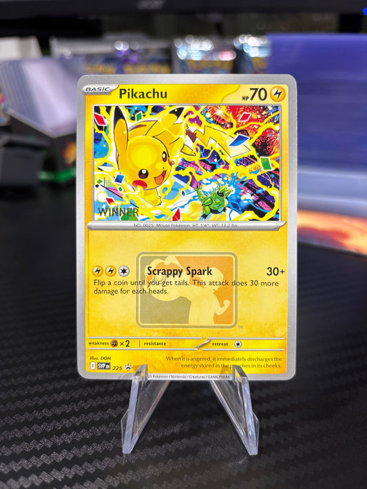 Pikachu - Scarlet & Violet Promo - 225 - (Winner Stamped) - NM