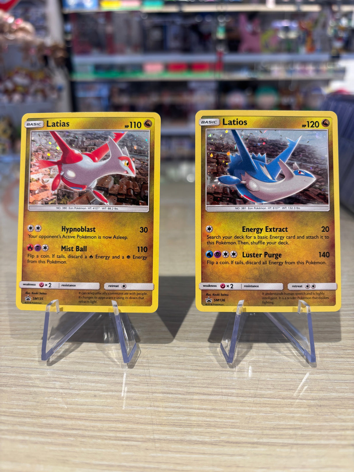 Latias & Latios, SM135, SM136 - Sun & Moon Black Star Promo Set