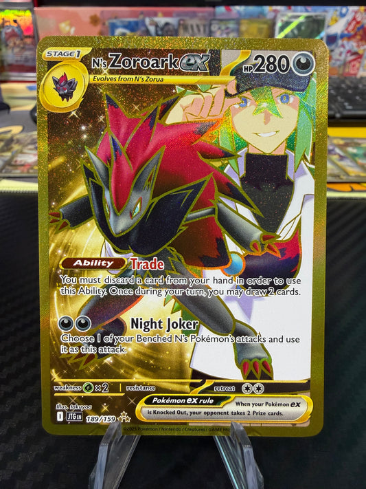 N’s Zoroark Ex - 189/159 - Hyper Rare - Journey Together - NM