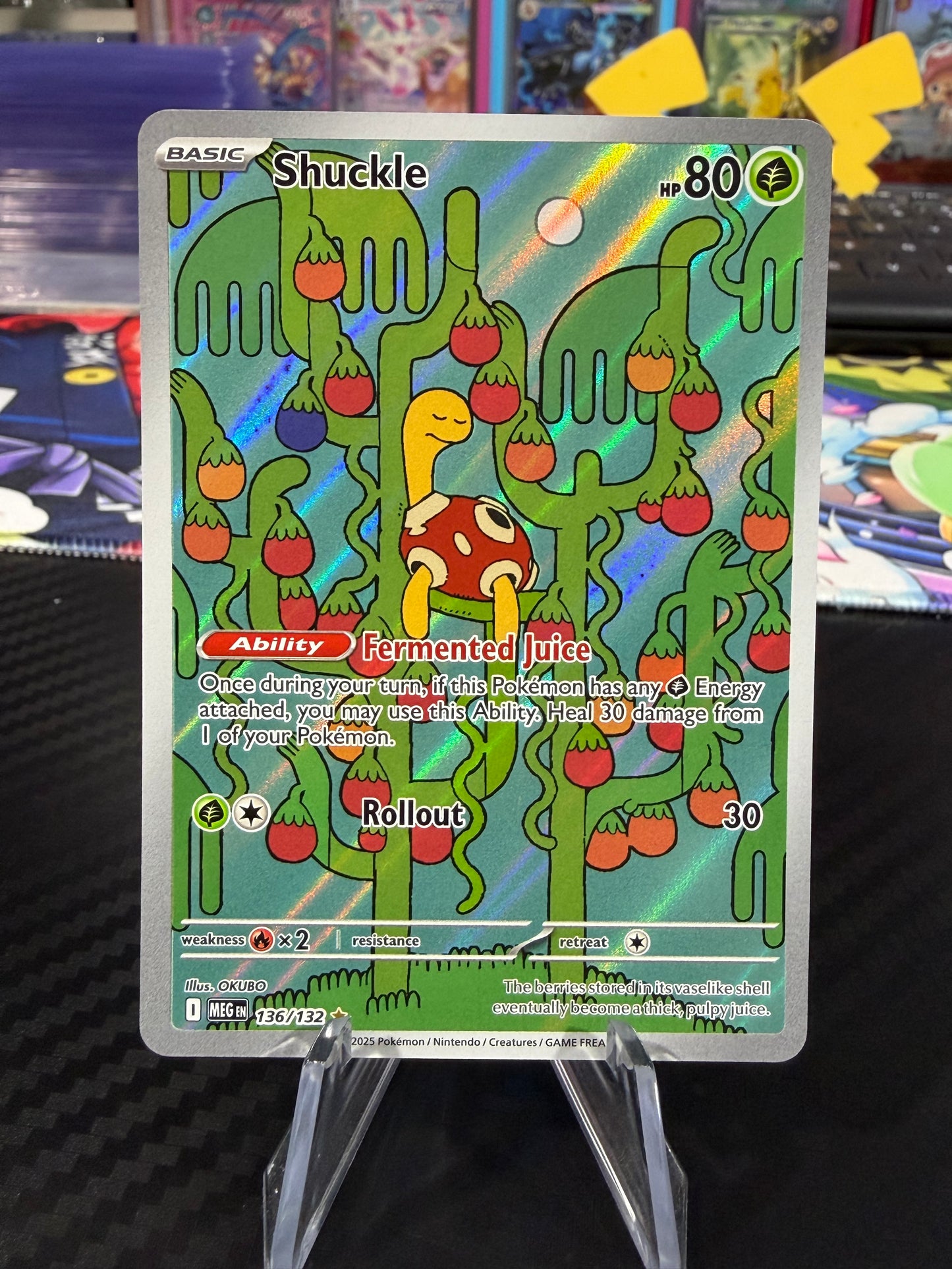 Shuckle - 136/132 - Illustration Rare - Mega Evolutions - NM