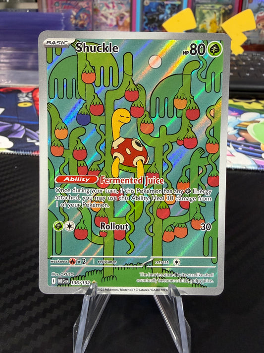 Shuckle - 136/132 - Illustration Rare - Mega Evolutions - NM