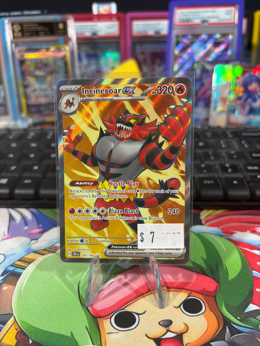 Incineroar EX - 187/162 - Full Art - Temporal Forces - NM