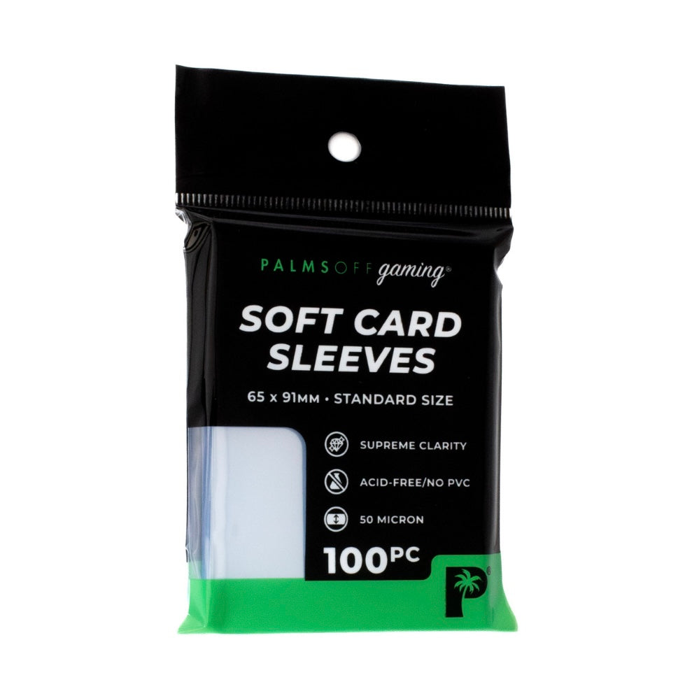 Palms Off Gaming Soft Card Sleeves - Standard Size - (100 Pack)