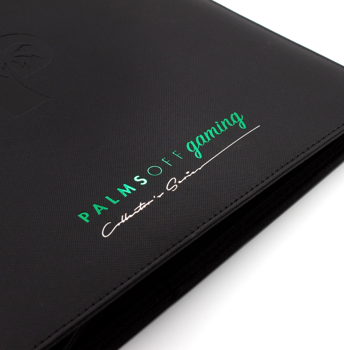Palms Off Gaming Collector Series 12 Pocket Zip Binder - 480 Slots - BLACK