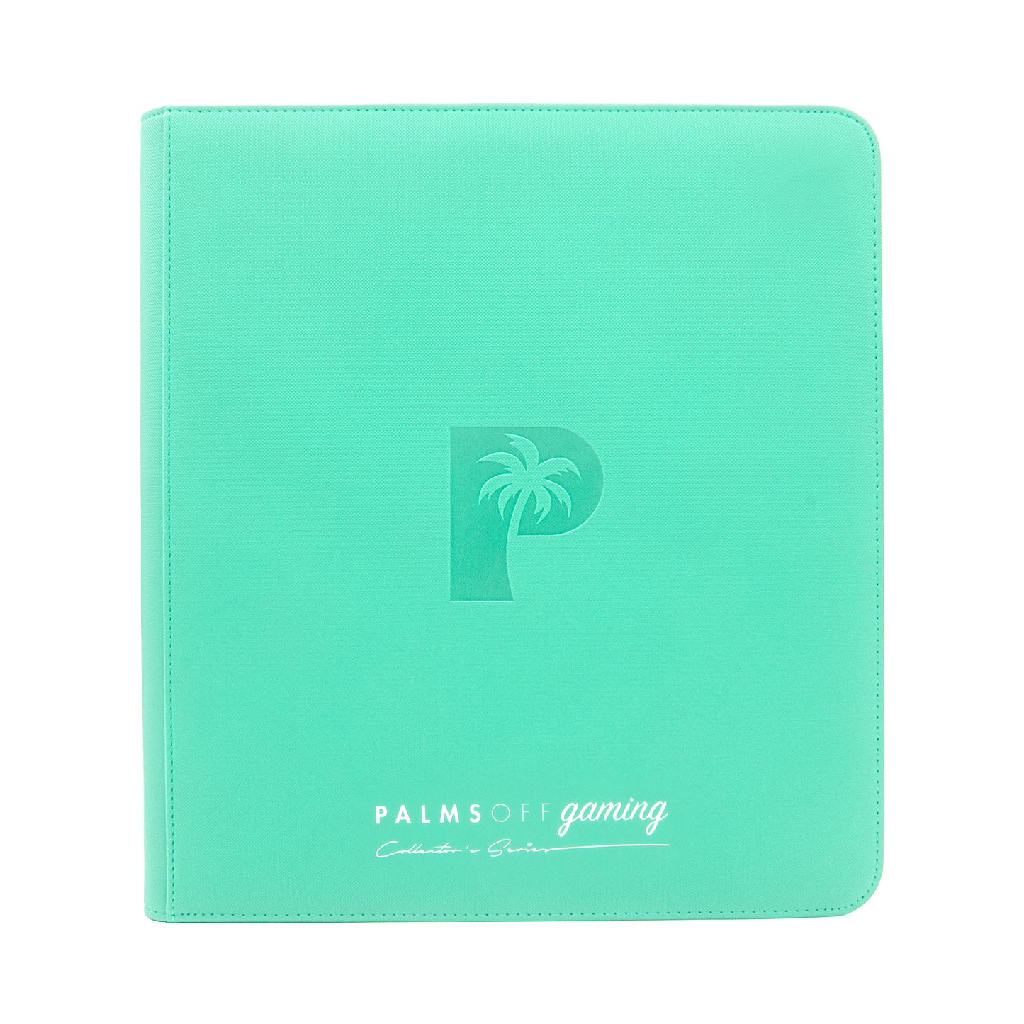 Palms Off Gaming Collector Series 12 Pocket Zip Binder - 480 Slots - TURQUOISE