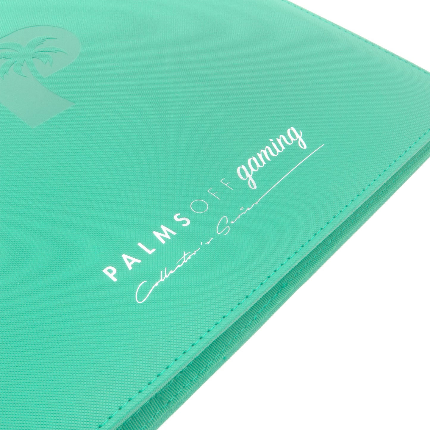 Palms Off Gaming Collector Series 12 Pocket Zip Binder - 480 Slots - TURQUOISE